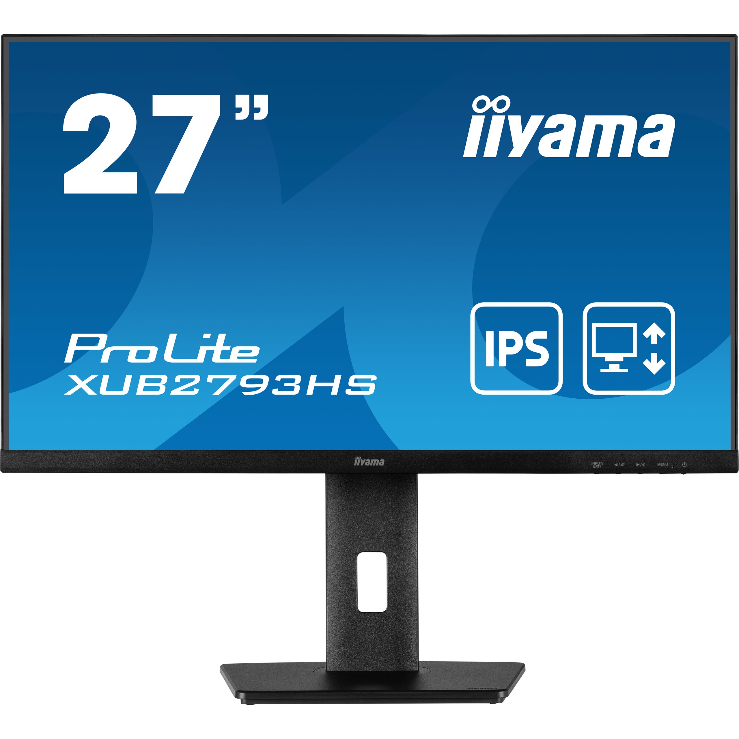 iiyama ProLite XUB2793HS-B6, 68,6 cm (27 Zoll), 1920 x 1080 Pixel, Full HD, LED, 1 ms, Schwarz