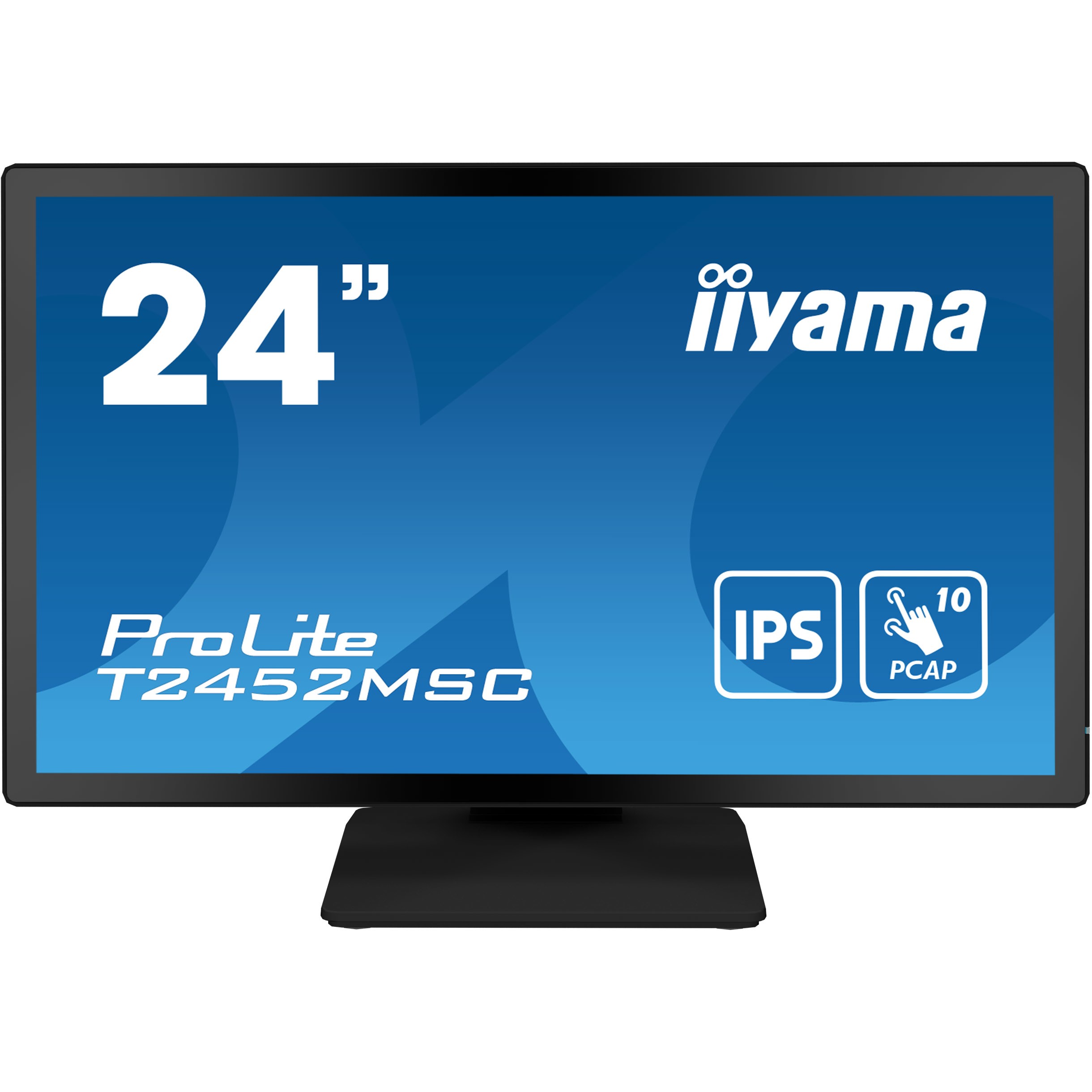 iiyama ProLite T2452MSC-B1, 60,5 cm (23.8 Zoll), 1920 x 1080 Pixel, Full HD, LCD, 14 ms, Schwarz
