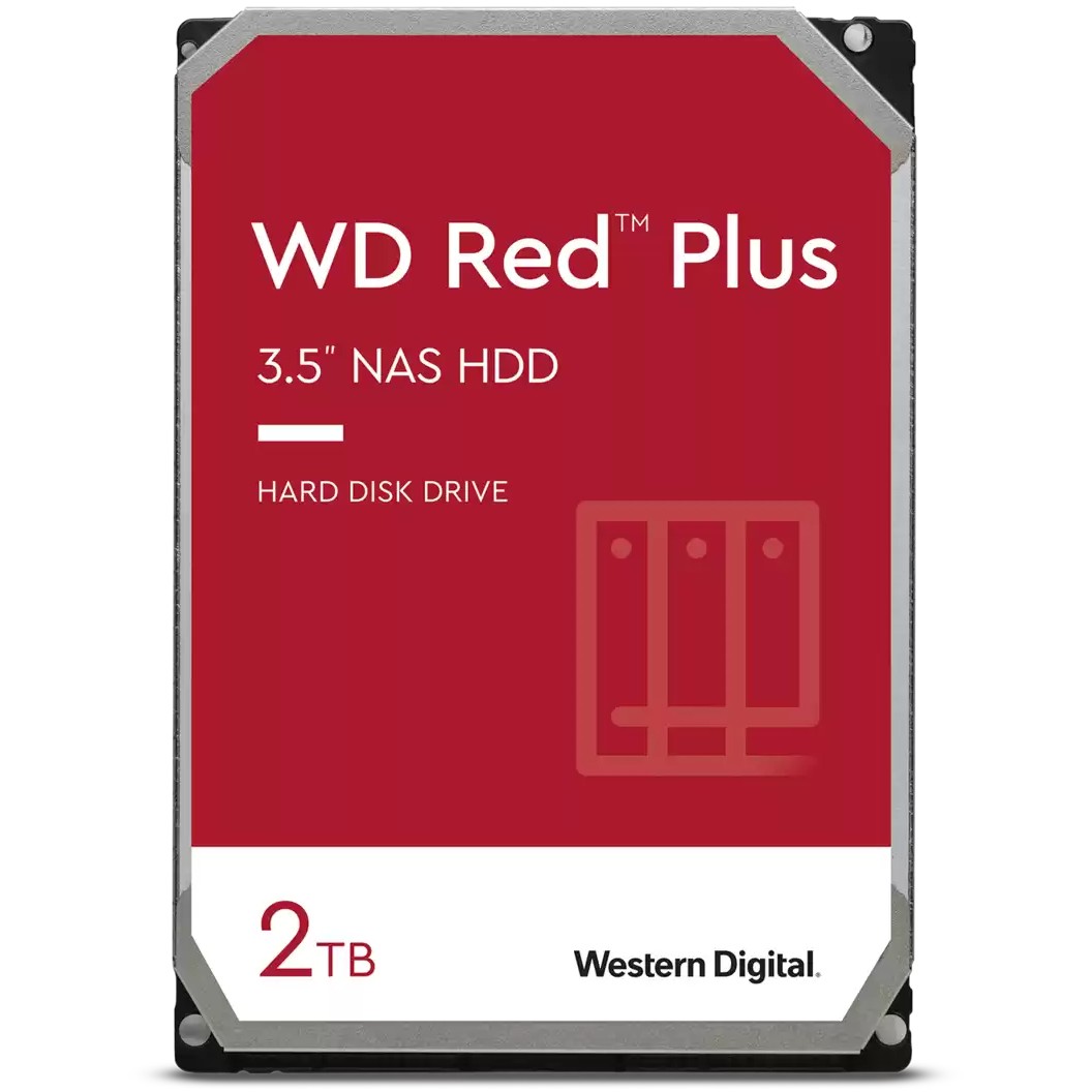 Western Digital Red Plus WD20EFPX, 3.5 Zoll), 2 TB, 5400 RPM