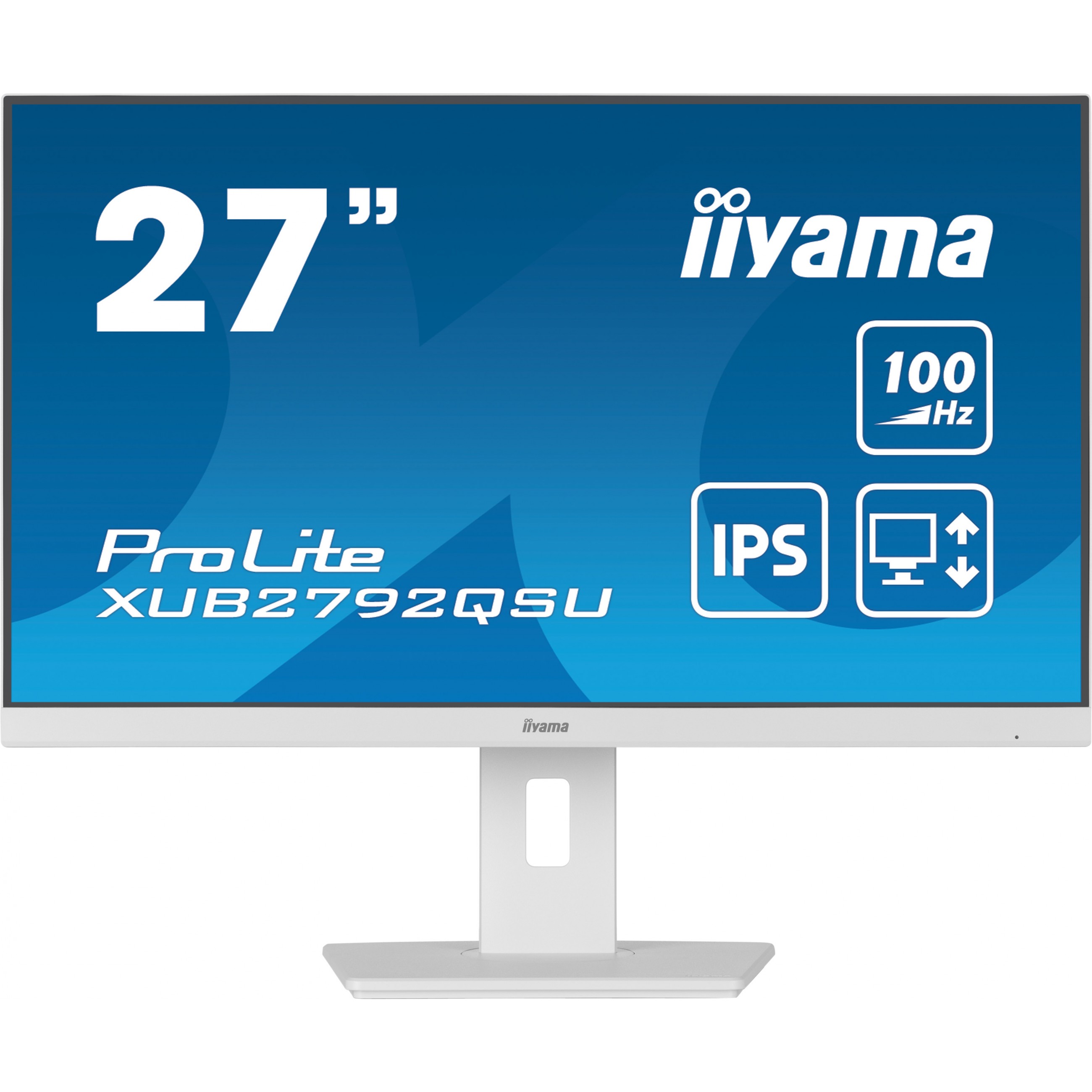 iiyama ProLite XUB2792QSU-W6, 68,6 cm (27 Zoll), 2560 x 1440 Pixel, Wide Quad HD, LED, 0,4 ms, Weiß