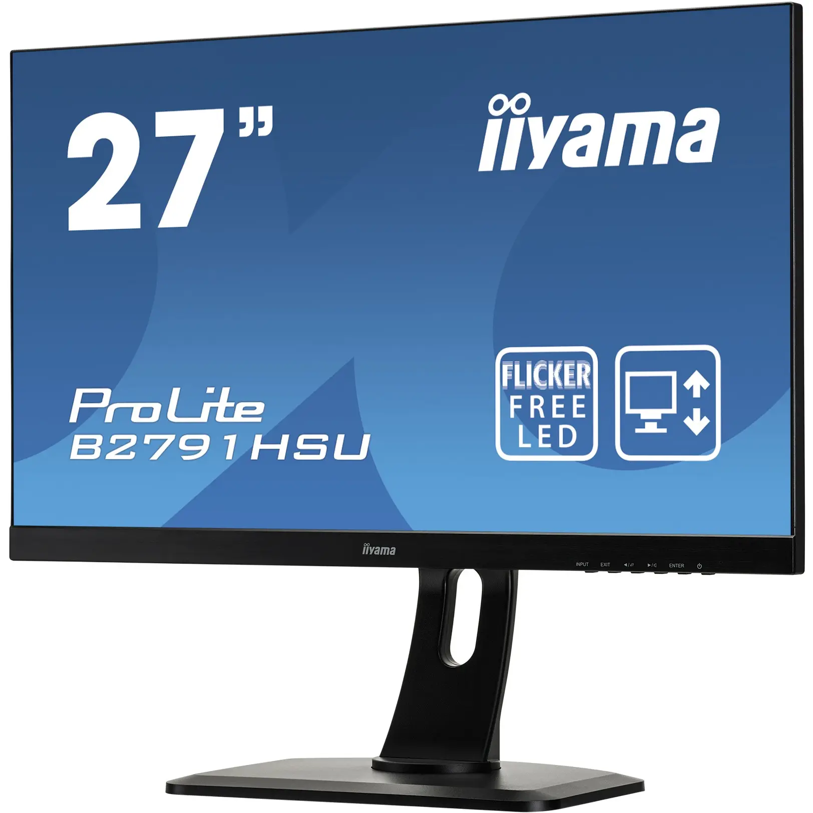 iiyama ProLite B2791HSU-B1, 68,6 cm (27 Zoll), 1920 x 1080 Pixel, Full HD, LED, 1 ms, Schwarz