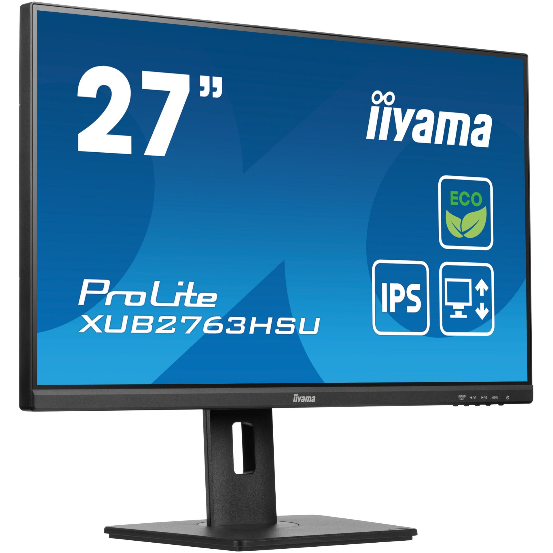 iiyama ProLite XUB2763HSU-B1, 68,6 cm (27 Zoll), 1920 x 1080 Pixel, Full HD, LED, 3 ms, Schwarz