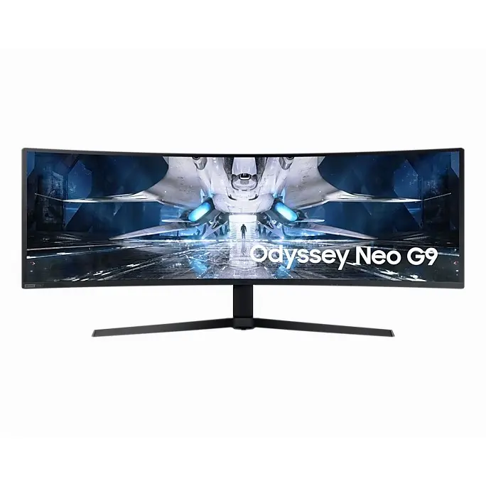 Samsung Odyssey LS49AG954NP, 124,5 cm (49 Zoll), 5120 x 1440 Pixel, DWQHD, LCD, 1 ms, Schwarz, Weiß