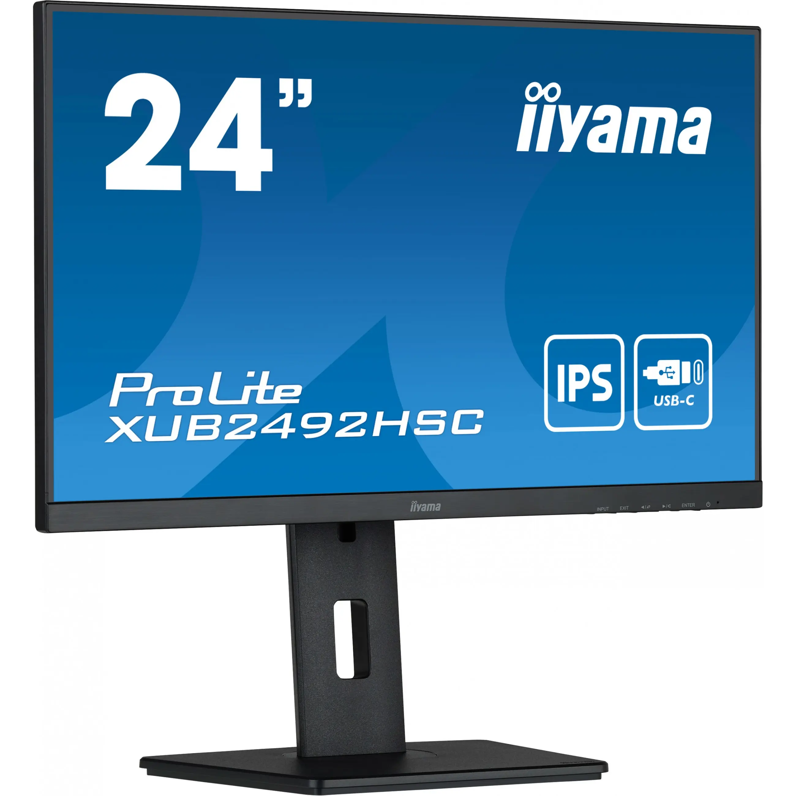 iiyama ProLite XUB2492HSC-B5, 61 cm (24 Zoll), 1920 x 1080 Pixel, Full HD, LED, 4 ms, Schwarz