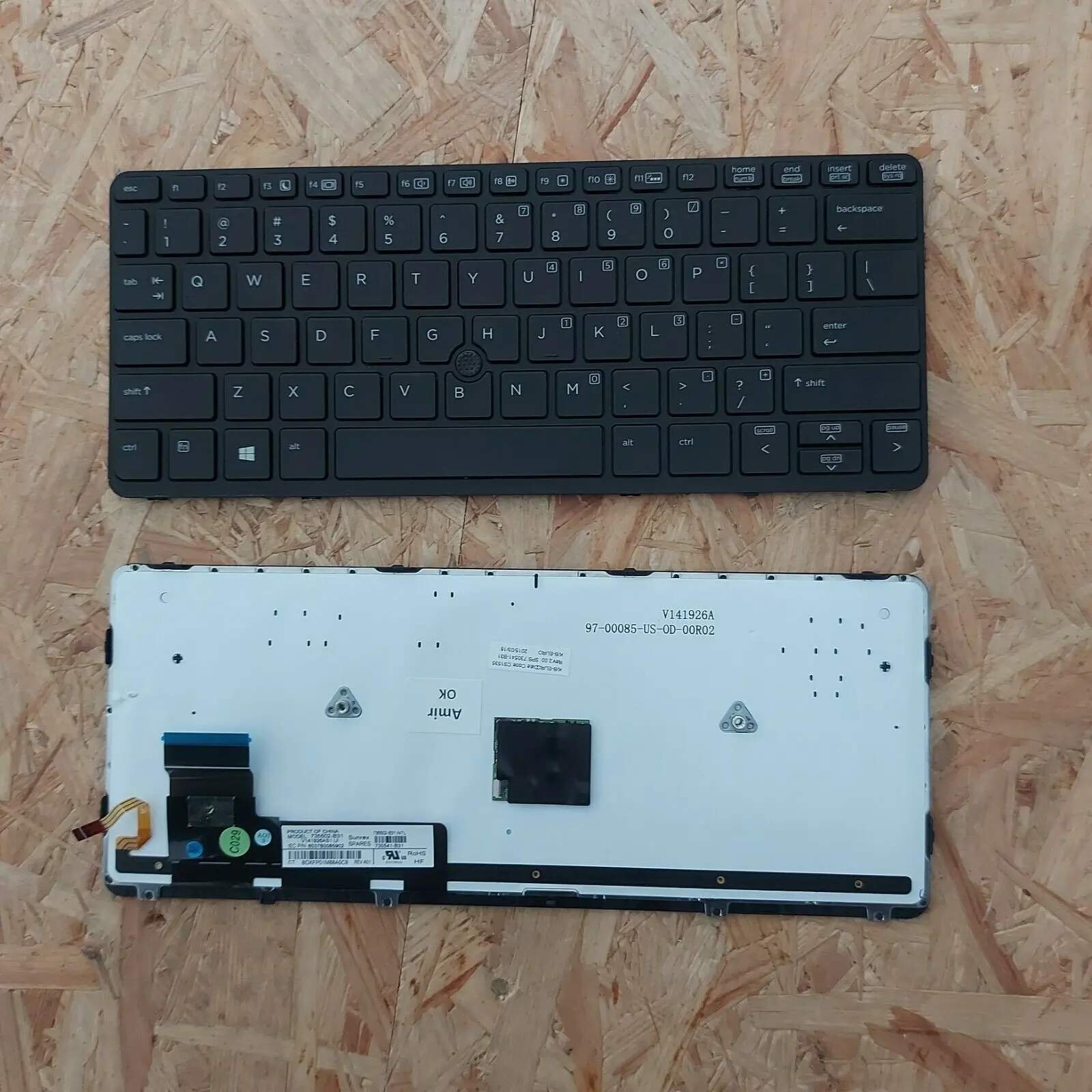 HP EliteBook Tastatur US Layout Hintergrundbeleuchtung Backlight  820, 725 G1/G2