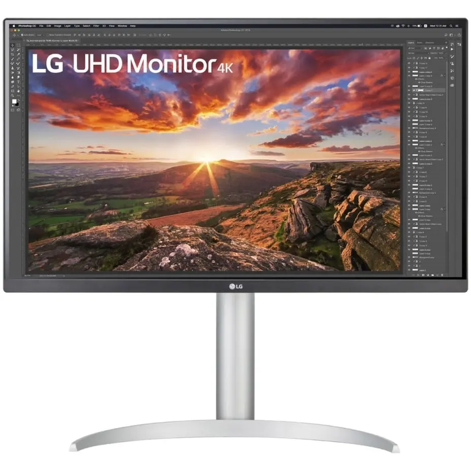 LG 27UP85NP-W, 68,6 cm (27 Zoll), 3840 x 2160 Pixel, 4K Ultra HD, LED, 5 ms, Silber