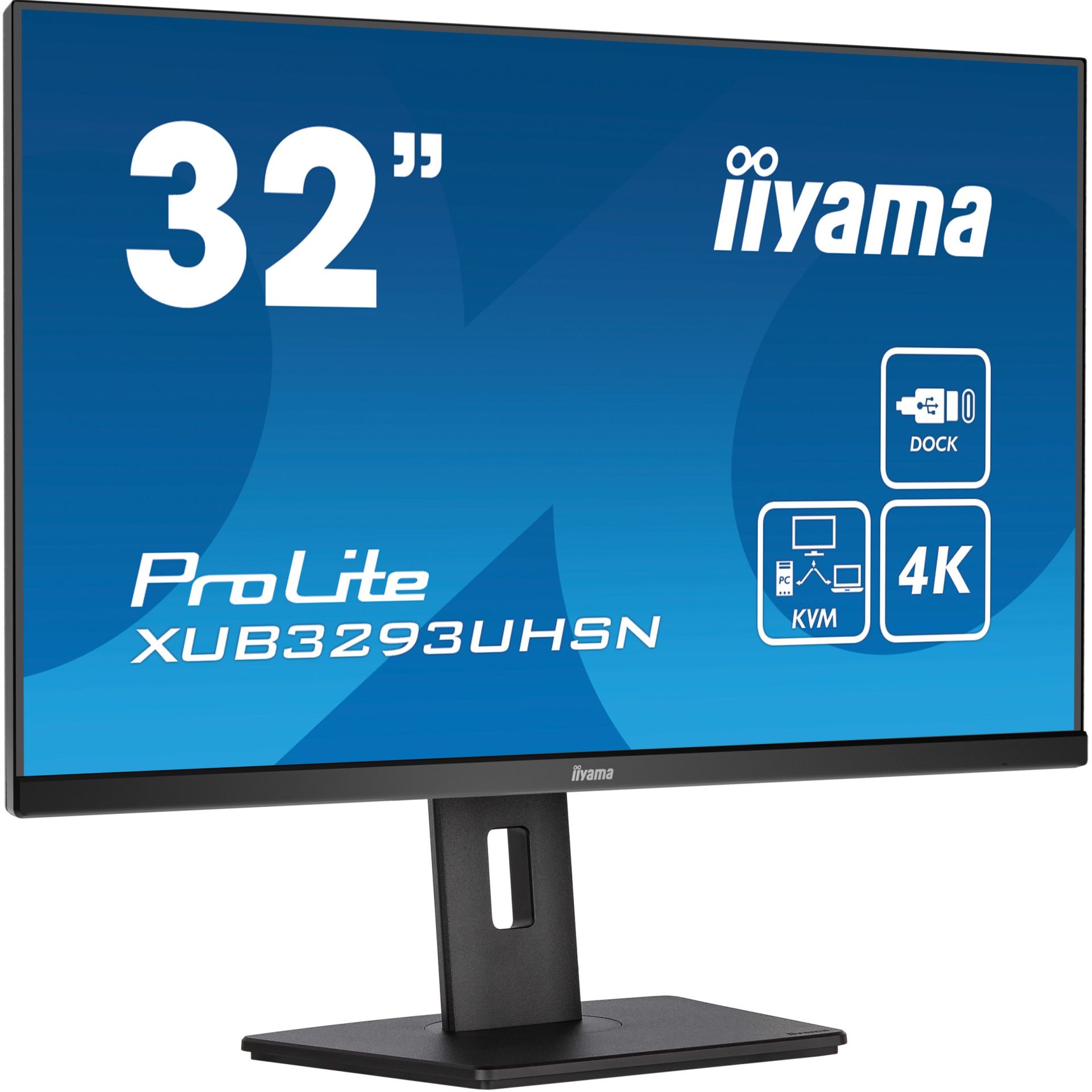 iiyama ProLite XUB3293UHSN-B5, 80 cm (31.5 Zoll), 3840 x 2160 Pixel, 4K Ultra HD, LCD, 4 ms, Schwarz
