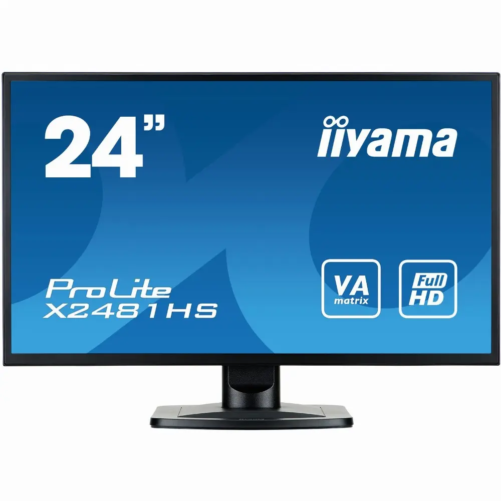 iiyama ProLite X2481HS-B1, 59,9 cm (23.6 Zoll), 1920 x 1080 Pixel, Full HD, LED, 6 ms, Schwarz