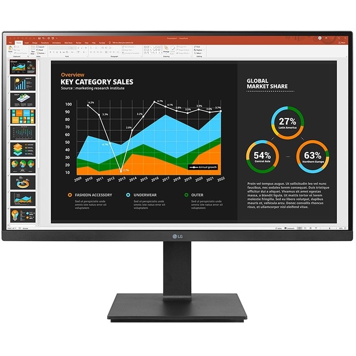 LG 27BQ75QB-B, 68,6 cm (27 Zoll), 2560 x 1440 Pixel, Quad HD, LCD, 5 ms, Schwarz