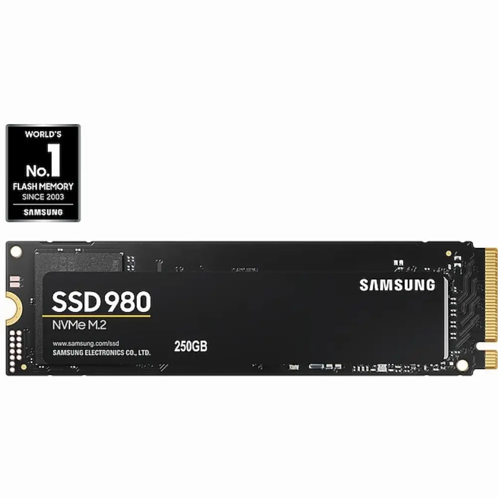 Samsung 980, 250 GB, M.2, 1300 MB/s