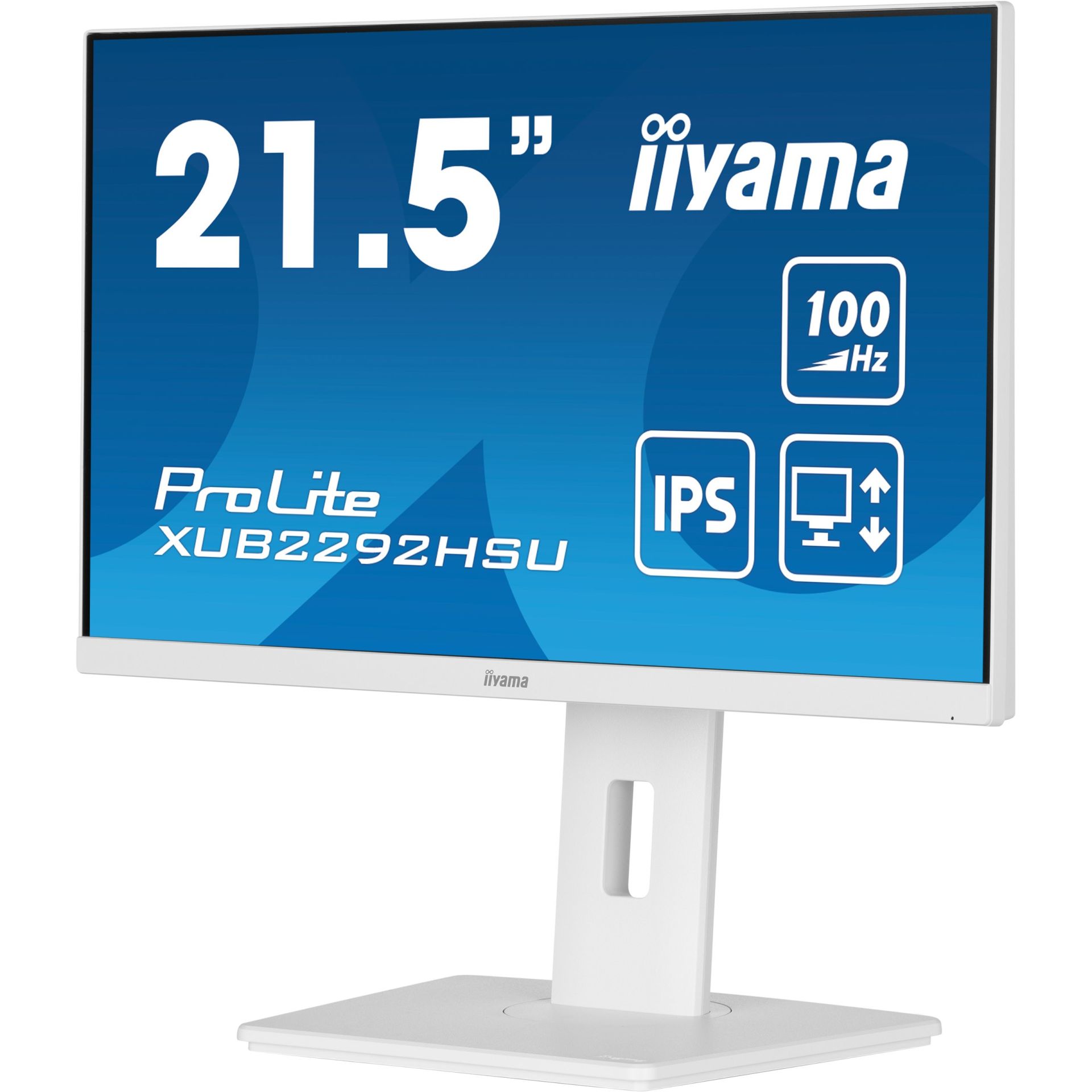 iiyama ProLite XUB2292HSU-W6, 54,6 cm (21.5 Zoll), 1920 x 1080 Pixel, Full HD, LED, 0,4 ms, Weiß