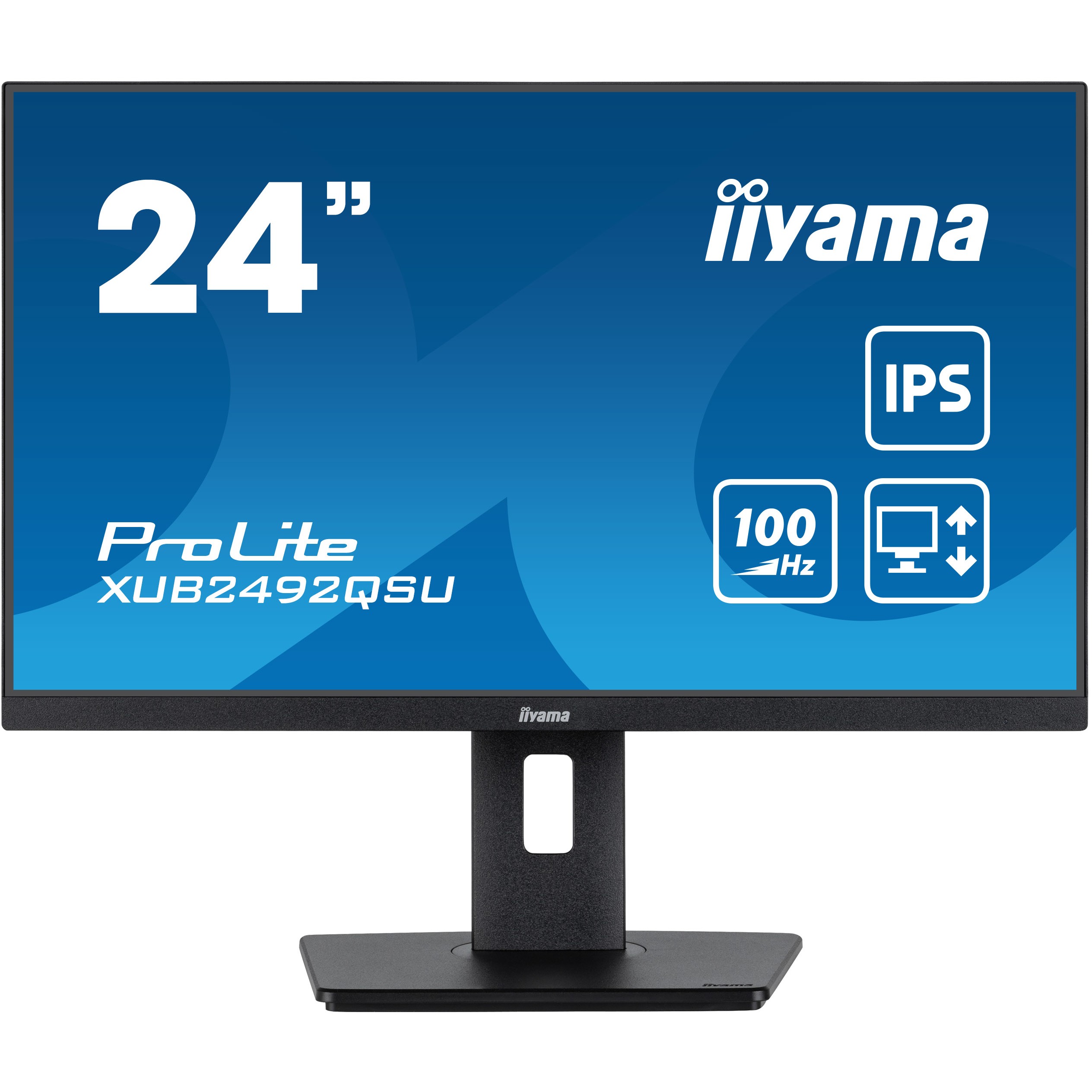 iiyama ProLite XUB2492QSU-B1, 60,5 cm (23.8 Zoll), 2560 x 1440 Pixel, Wide Quad HD, LED, 1 ms, Schwarz