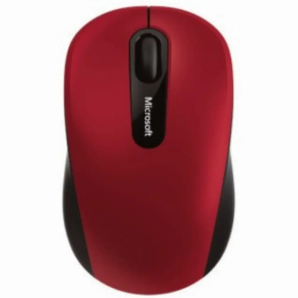 Microsoft Bluetooth Mobile Mouse 3600, Beidhändig, BlueTrack, Bluetooth, Schwarz, Rot