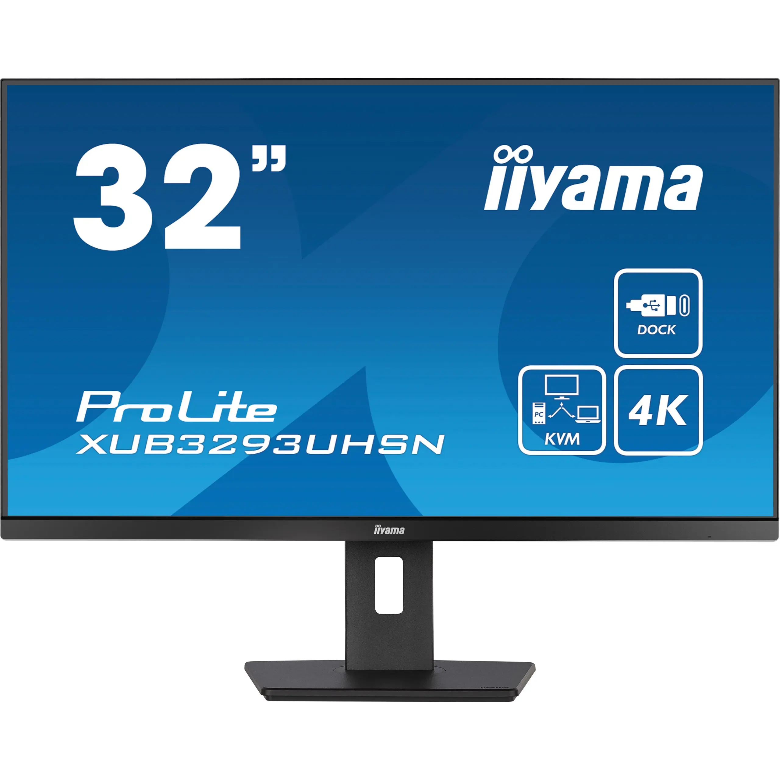 iiyama ProLite XUB3293UHSN-B5, 80 cm (31.5 Zoll), 3840 x 2160 Pixel, 4K Ultra HD, LCD, 4 ms, Schwarz
