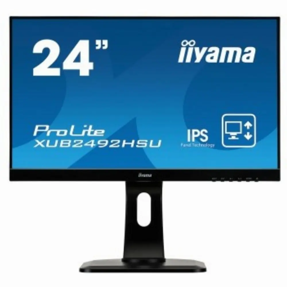 iiyama ProLite XUB2492HSU-B1, 60,5 cm (23.8 Zoll), 1920 x 1080 Pixel, Full HD, LED, 5 ms, Schwarz