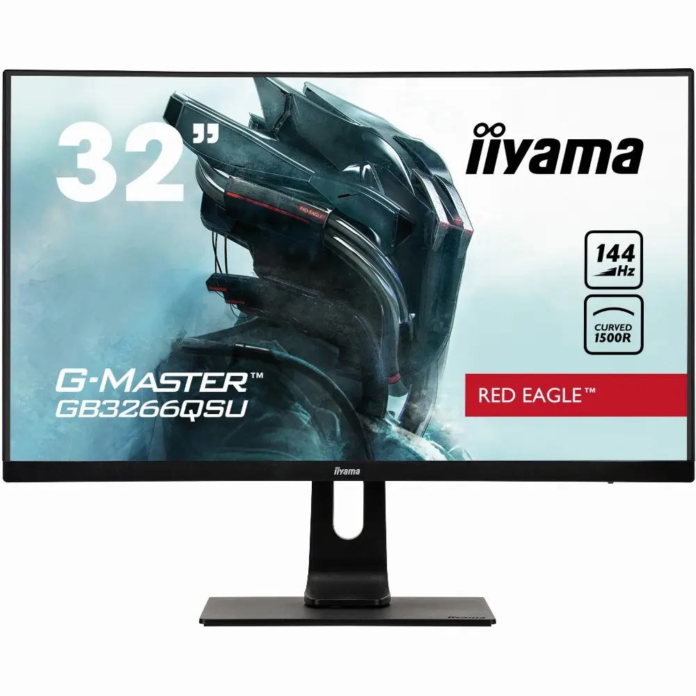 iiyama G-MASTER GB3266QSU-B1, 81,3 cm (32 Zoll), 2560 x 1440 Pixel, Quad HD, LED, 1 ms, Schwarz