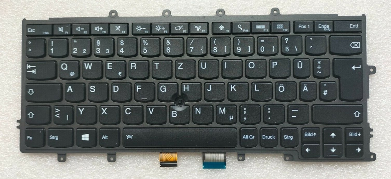 Tastatur für Lenovo ThinkPad X240/X250/X260 DE- Beleuchtet 01AX355 - wie NEU
