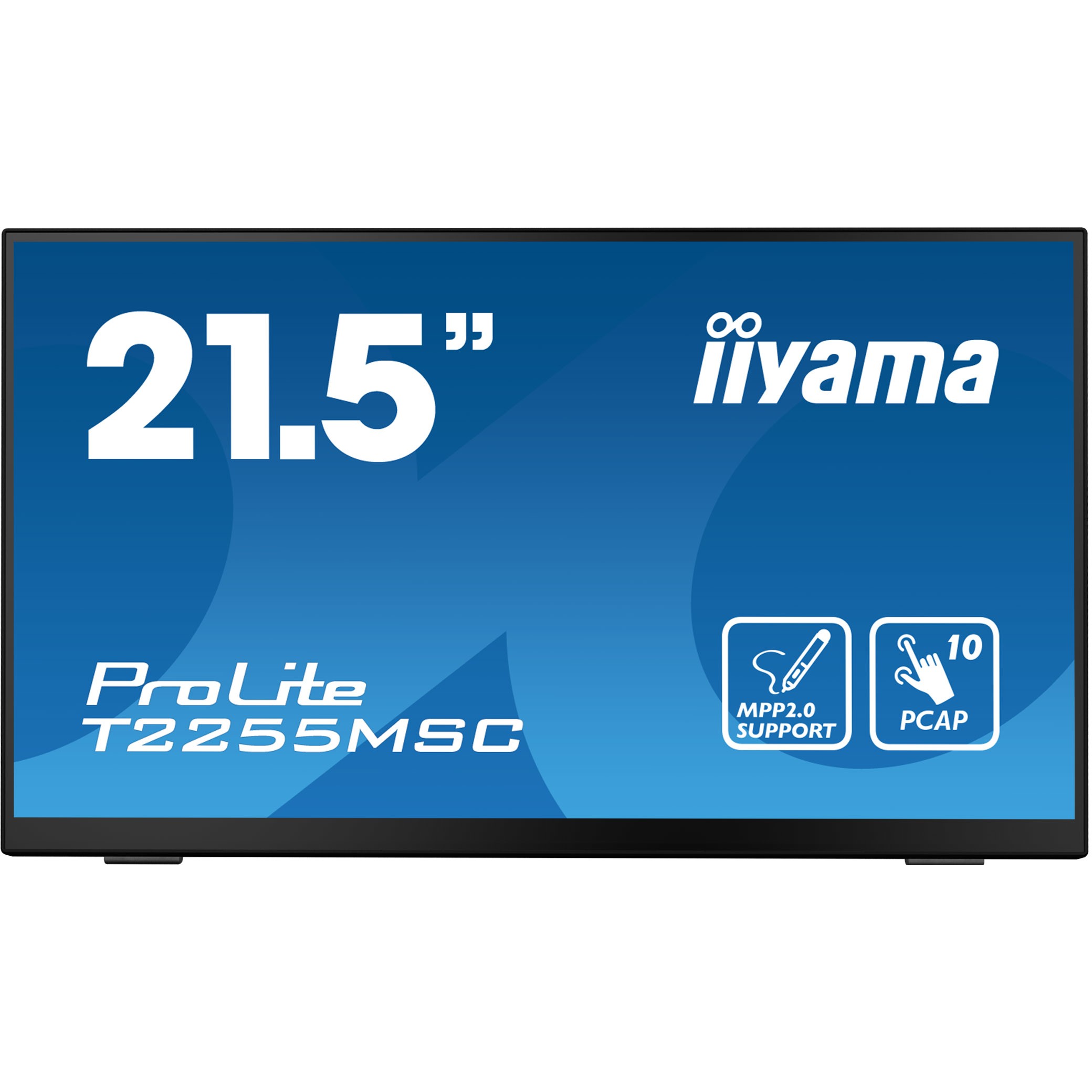 iiyama ProLite T2255MSC-B1, 54,6 cm (21.5 Zoll), 1920 x 1080 Pixel, Full HD, LCD, 5 ms, Schwarz