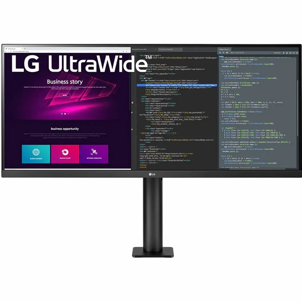 LG 34WN780-B, 86,4 cm (34 Zoll), 3440 x 1440 Pixel, UltraWide Quad HD, LED, 5 ms, Schwarz