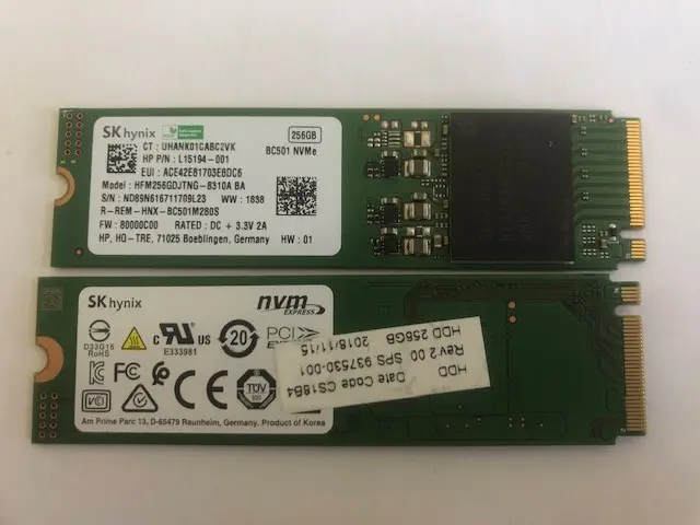 256 GB SSD SK Hynix BC501 M.2 NVMe - HFM256GDJTNG