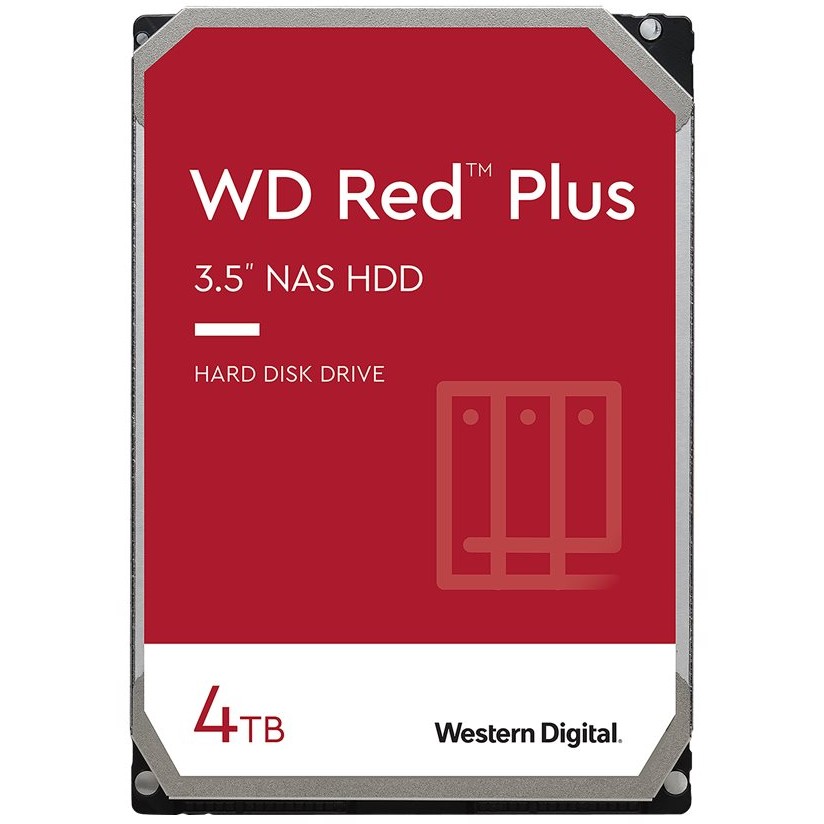 Western Digital Red Plus WD40EFPX, 3.5 Zoll), 4 TB, 5400 RPM