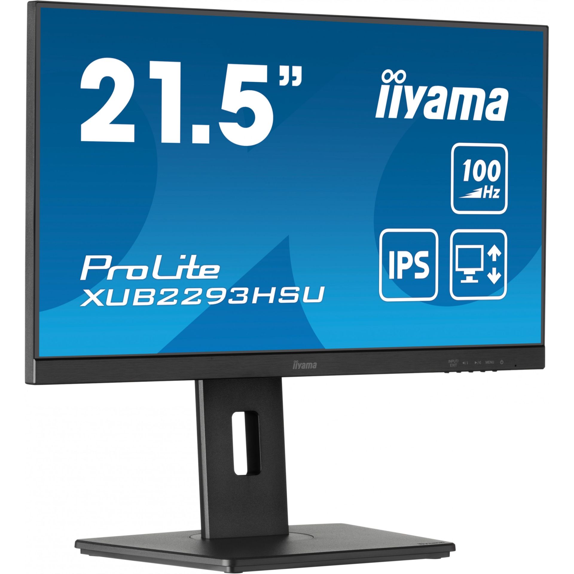 iiyama ProLite XUB2293HSU-B6, 54,6 cm (21.5 Zoll), 1920 x 1080 Pixel, Full HD, LED, 1 ms, Schwarz