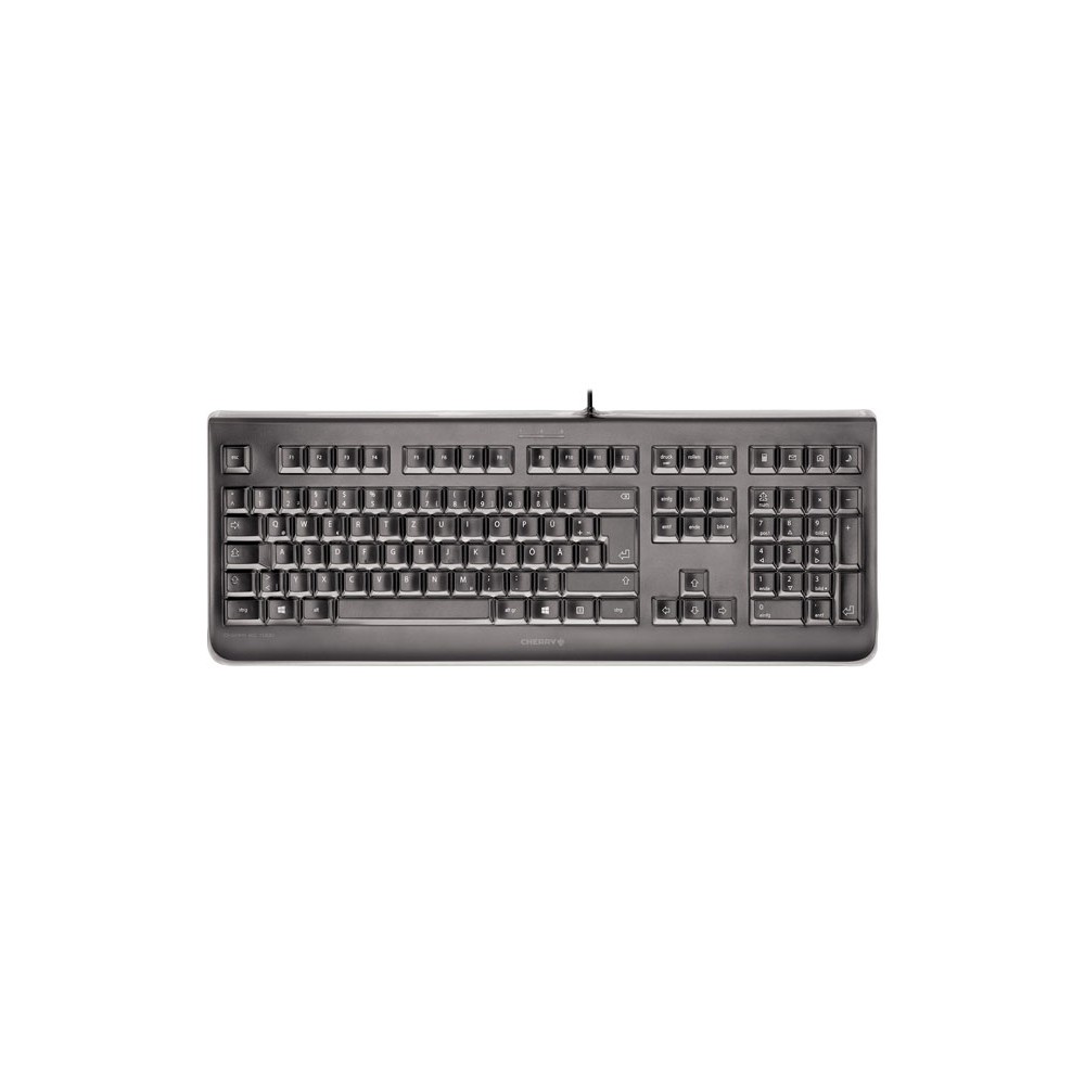 CHERRY KC 1068, Kabelgebundene versiegelte Tastatur, Schwarz, USB (QWERTY - DE), Standard, Verkabelt, USB, QWERTZ, Schwarz