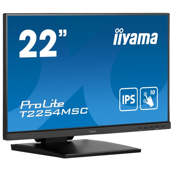 iiyama ProLite T2254MSC-B1AG, 54,6 cm (21.5 Zoll), 1920 x 1080 Pixel, Full HD, LED, 4 ms, Schwarz