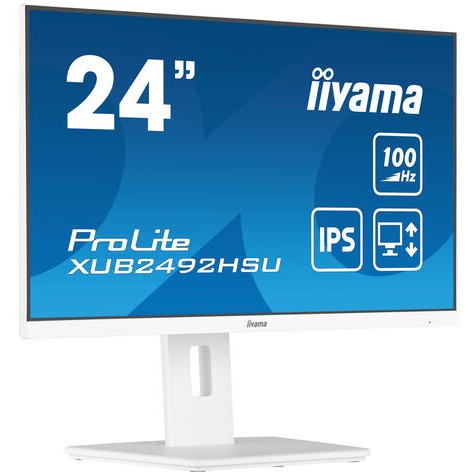 iiyama XUB2492HSU-W6, 60,5 cm (23.8 Zoll), 1920 x 1080 Pixel, Full HD, LED, 0,4 ms, Weiß