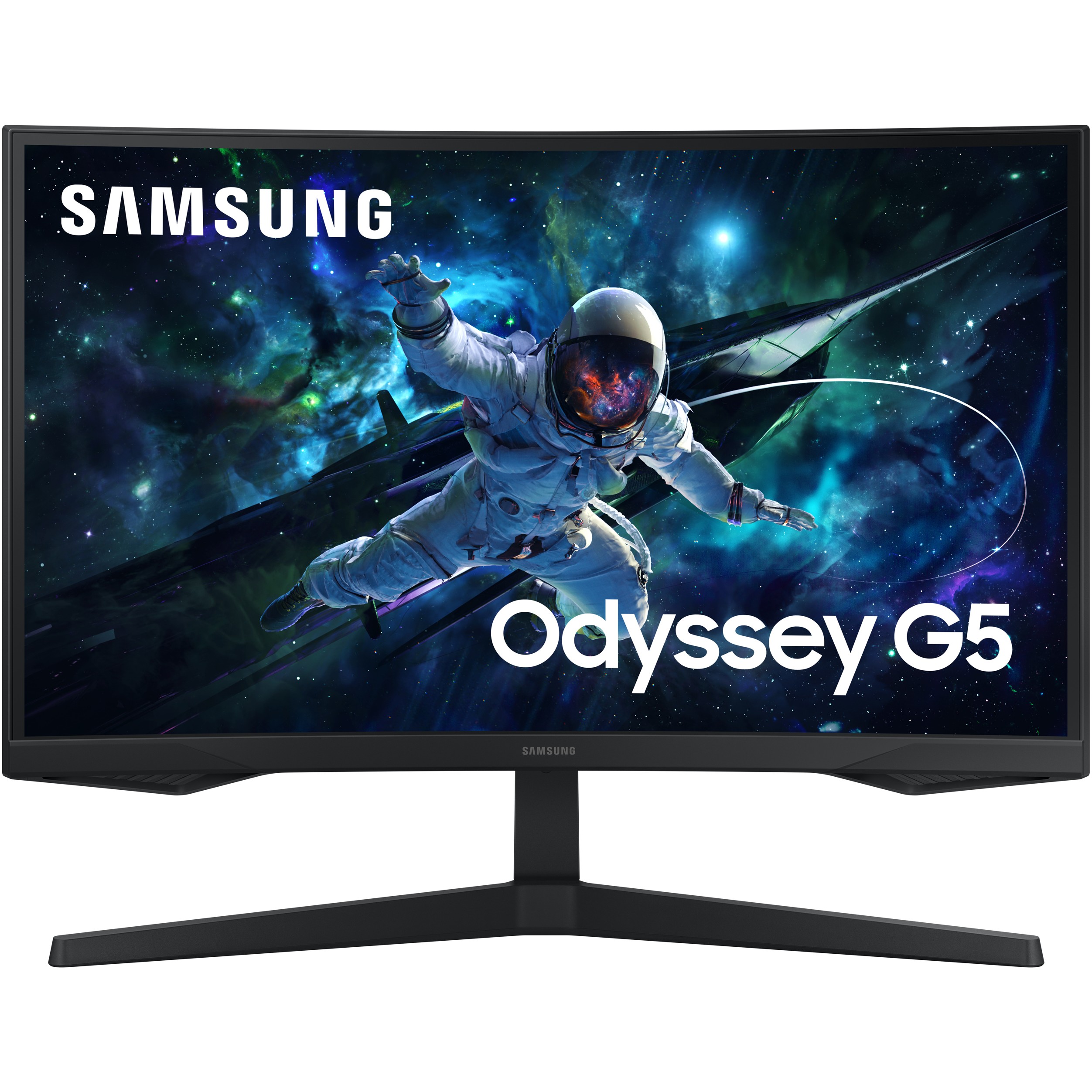 Samsung Odyssey G55C, 68,6 cm (27 Zoll), 2560 x 1440 Pixel, Dual WQHD, LED, 1 ms, Schwarz