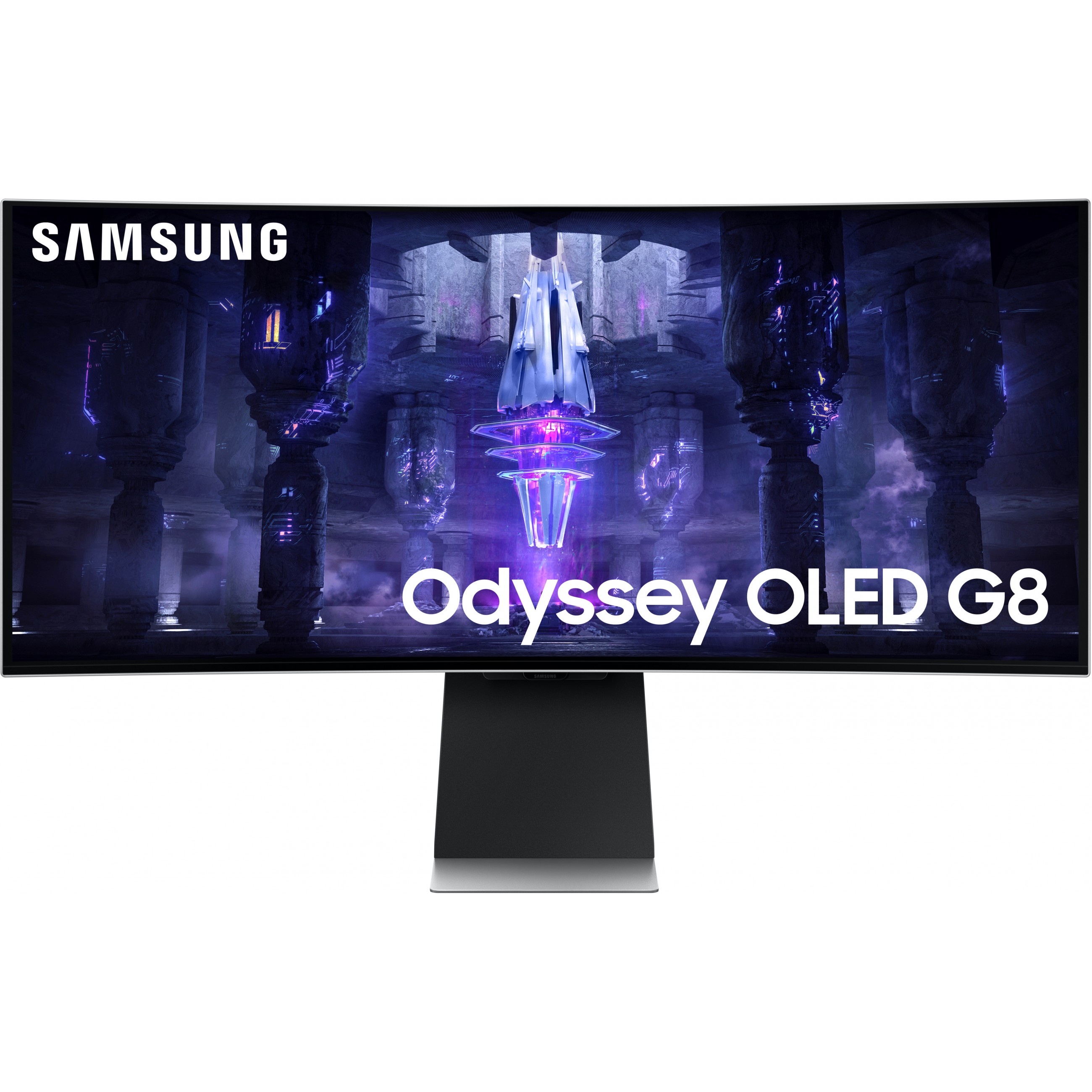Samsung Odyssey Neo G8 S34BG850SU, 86,4 cm (34 Zoll), 3440 x 1440 Pixel, UltraWide Quad HD, OLED, 0,03 ms, Silber