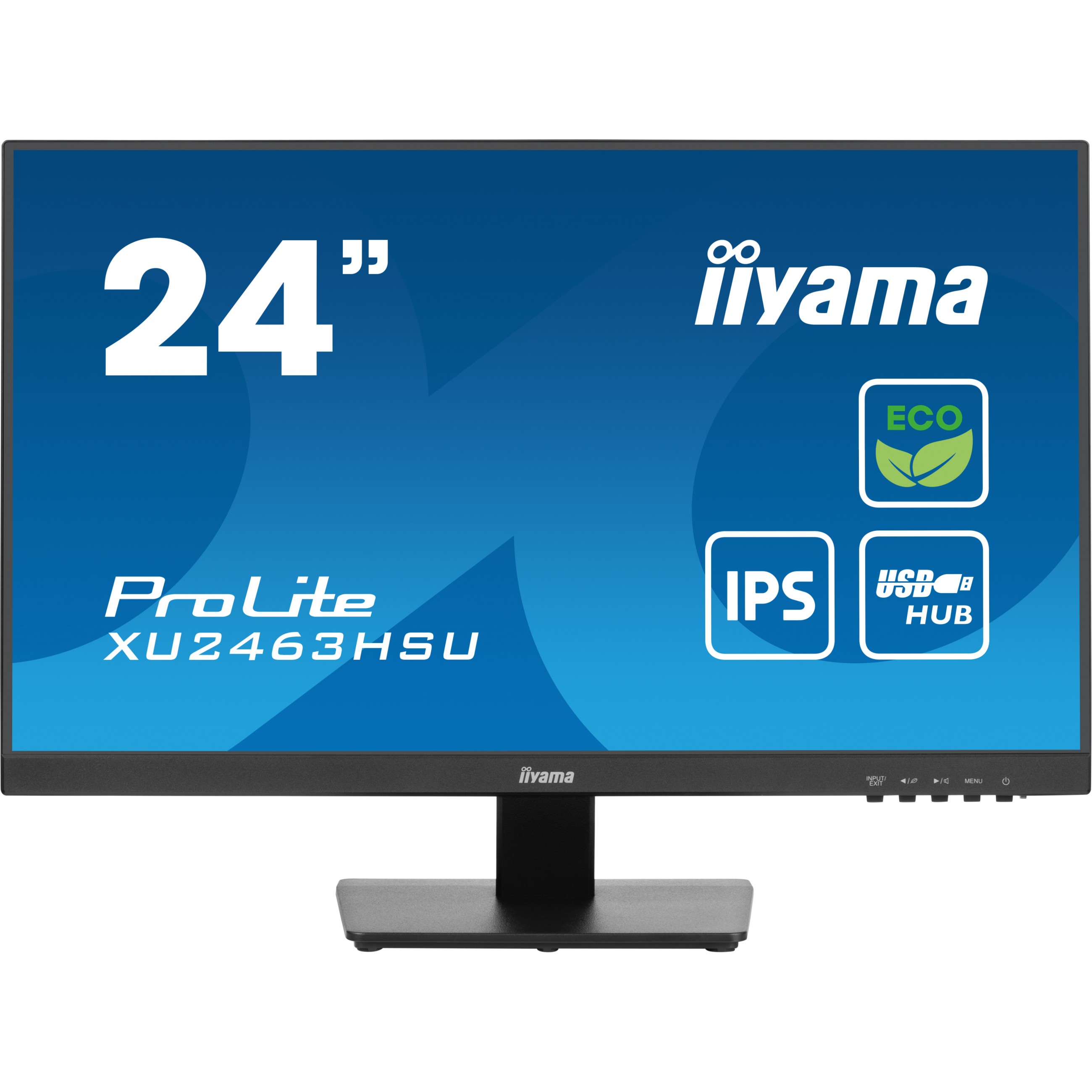 iiyama ProLite XU2463HSU-B1, 60,5 cm (23.8 Zoll), 1920 x 1080 Pixel, Full HD, LED, 1 ms, Schwarz