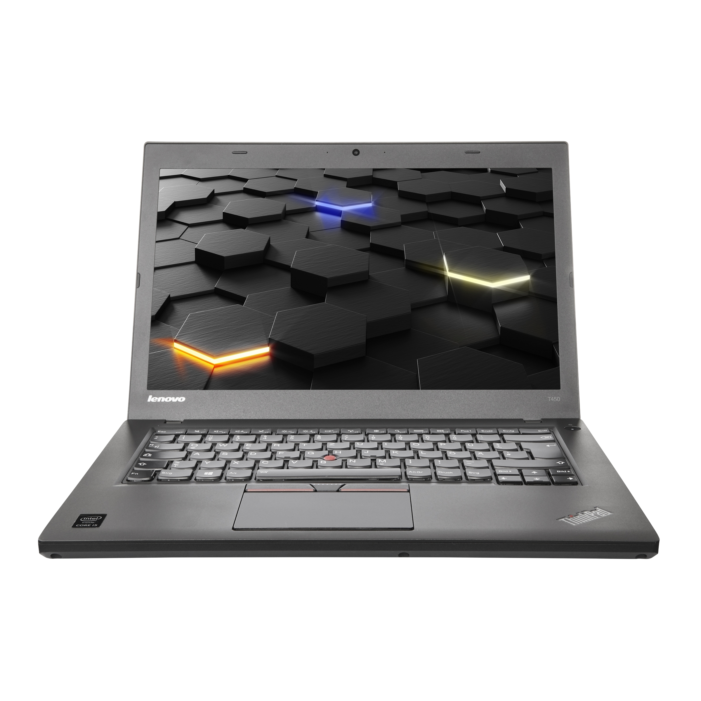 Lenovo ThinkPad T450, i7 (5.Gen), 14 Zoll, HD+, 8GB, 250GB SSD, Webcam, beleuchtete Tastatur, LTE, Windows 10 Pro, Zustand: Sehr gut