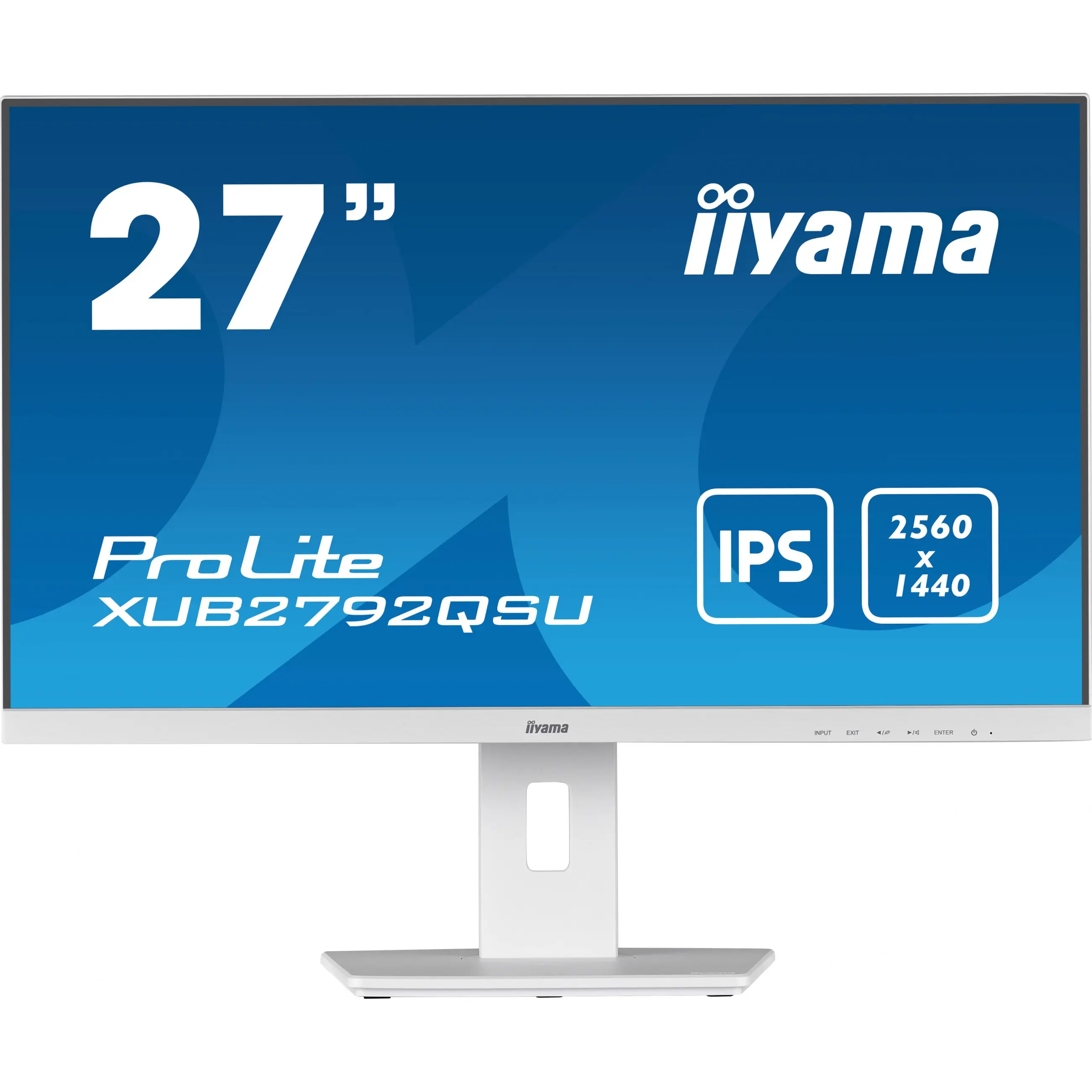 iiyama ProLite XUB2792QSU-W5, 68,6 cm (27 Zoll), 2560 x 1440 Pixel, Wide Quad HD, LED, 5 ms, Weiß