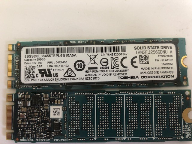 Lenovo 256GB, M.2 Serial ATA III SSD - 04X4450 - THNSFJ256GDNU