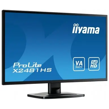 iiyama ProLite X2481HS-B1, 59,9 cm (23.6 Zoll), 1920 x 1080 Pixel, Full HD, LED, 6 ms, Schwarz