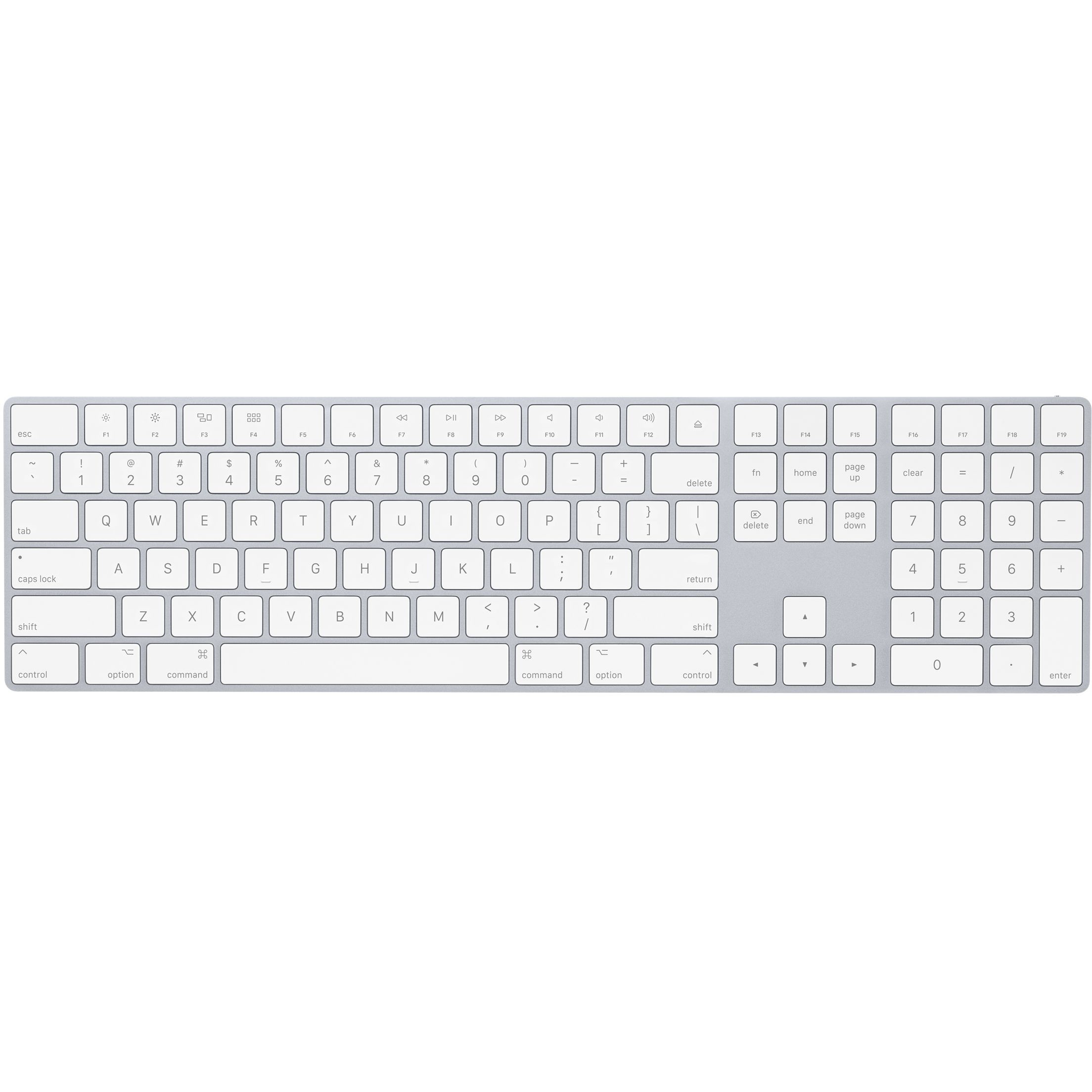 Apple MQ052Z/A, Volle Größe (100%), Kabellos, Bluetooth, QWERTY, Weiß
