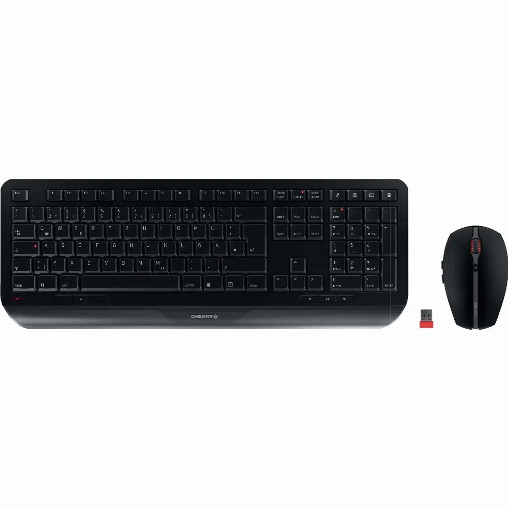 Cherry Tastatur und Maus Set Gentix Desktop JD-7000DE-2 black QWERTZ DE