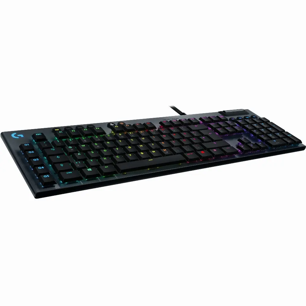 Logitech G G815 LIGHTSPEED RGB Mechanical Gaming Keyboard – GL Tactile, Volle Größe (100%), USB, Mechanischer Switch, QWERTZ, Karbon