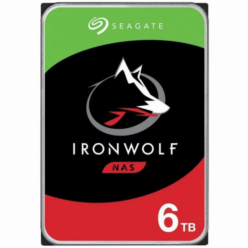 Seagate IronWolf ST6000VN001, 3.5 Zoll), 6 TB, 5400 RPM
