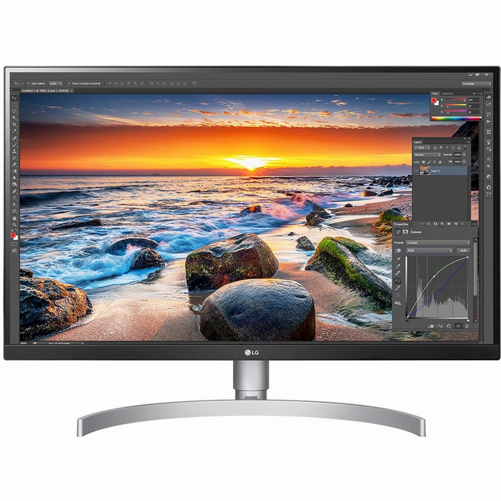 LG 27UL850-W, 68,6 cm (27 Zoll), 3840 x 2160 Pixel, 4K Ultra HD, LED, 5 ms, Silber