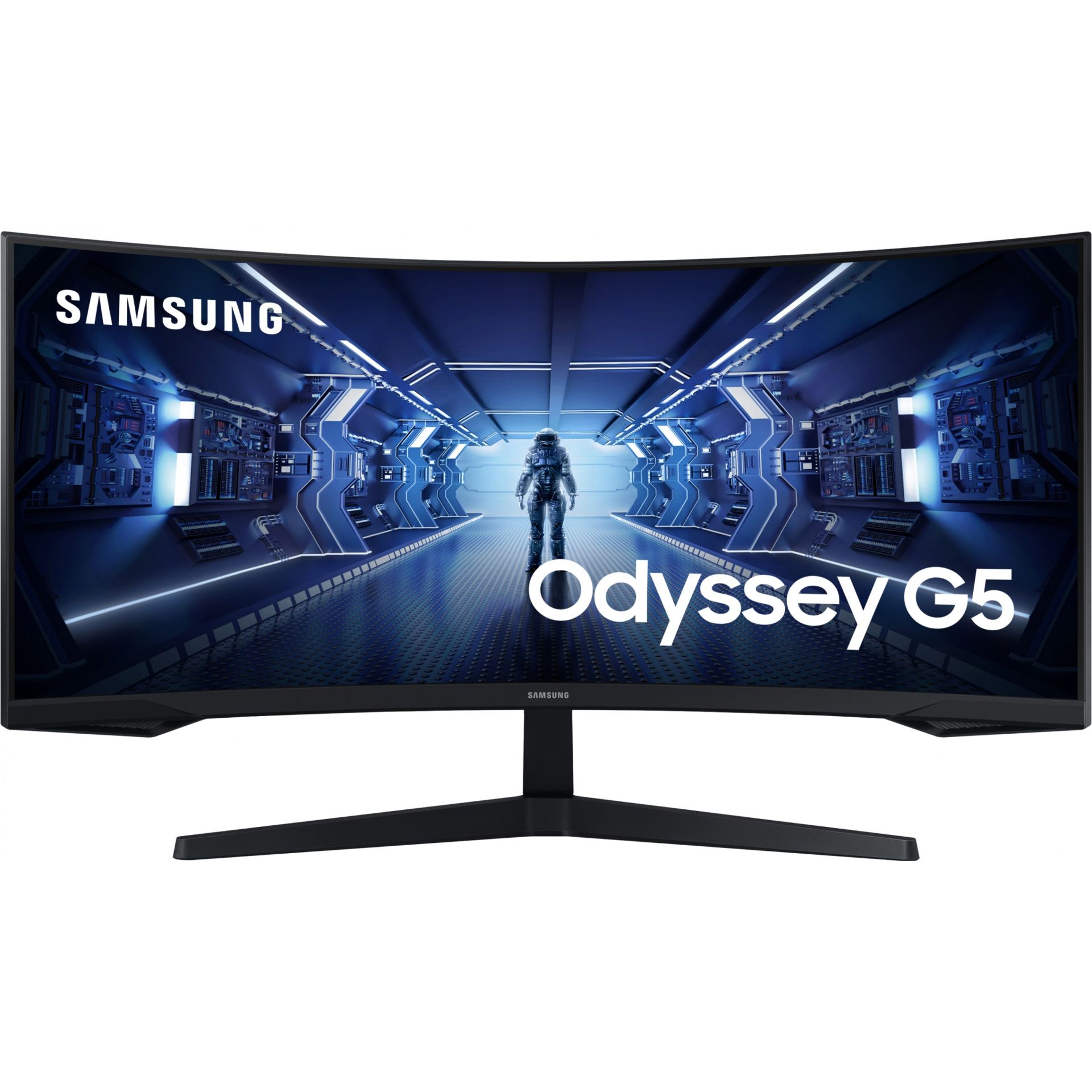 Samsung Odyssey G5 G55T, 86,4 cm (34 Zoll), 3440 x 1440 Pixel, UltraWide Quad HD, LED, 1 ms, Schwarz