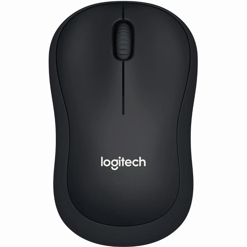 Logitech M220 Silent, Beidhändig, Optisch, RF Wireless, 1000 DPI, Holzkohle