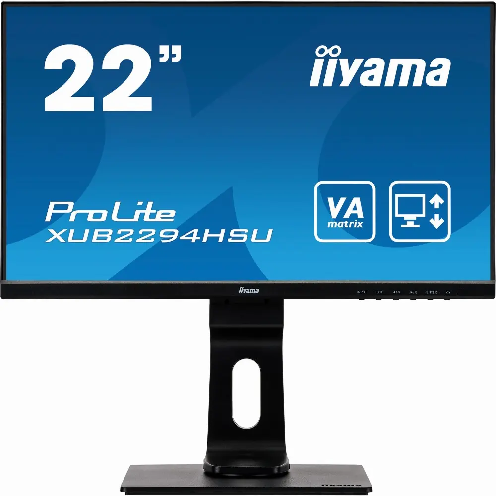iiyama ProLite XUB2294HSU-B1, 54,6 cm (21.5 Zoll), 1920 x 1080 Pixel, Full HD, LED, 4 ms, Schwarz