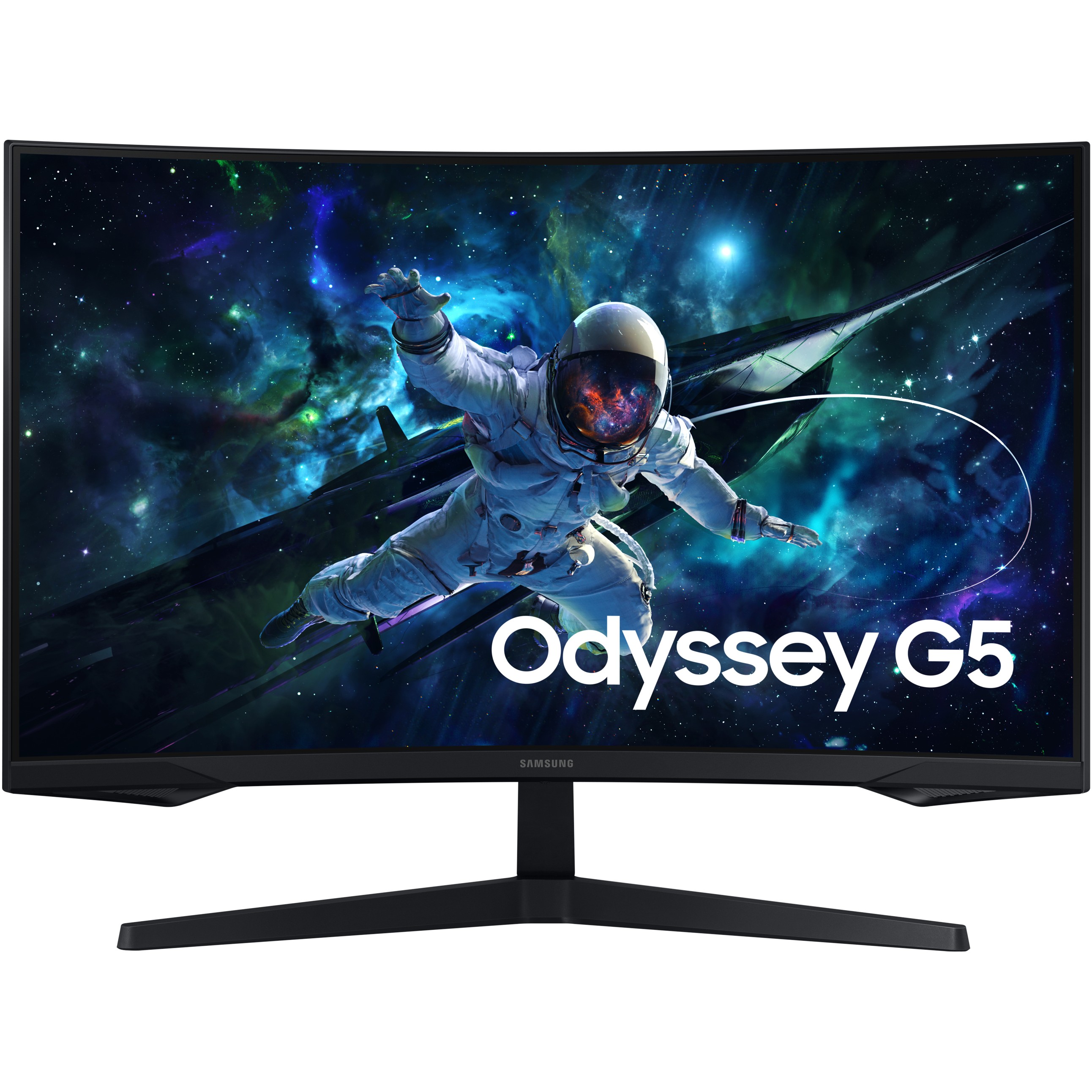 Samsung Odyssey Gaming Monitor G55C (32“), 81,3 cm (32 Zoll), 2560 x 1440 Pixel, Wide Quad HD, LED, 1 ms, Schwarz