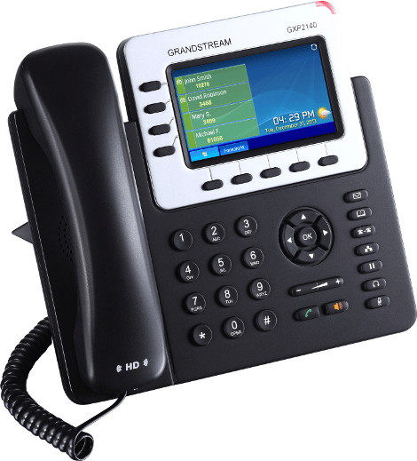 Grandstream GXP2140 Telefon mit 4 Leitungen, HD, VoIP, Gigabit, Bluetooth, PoE,