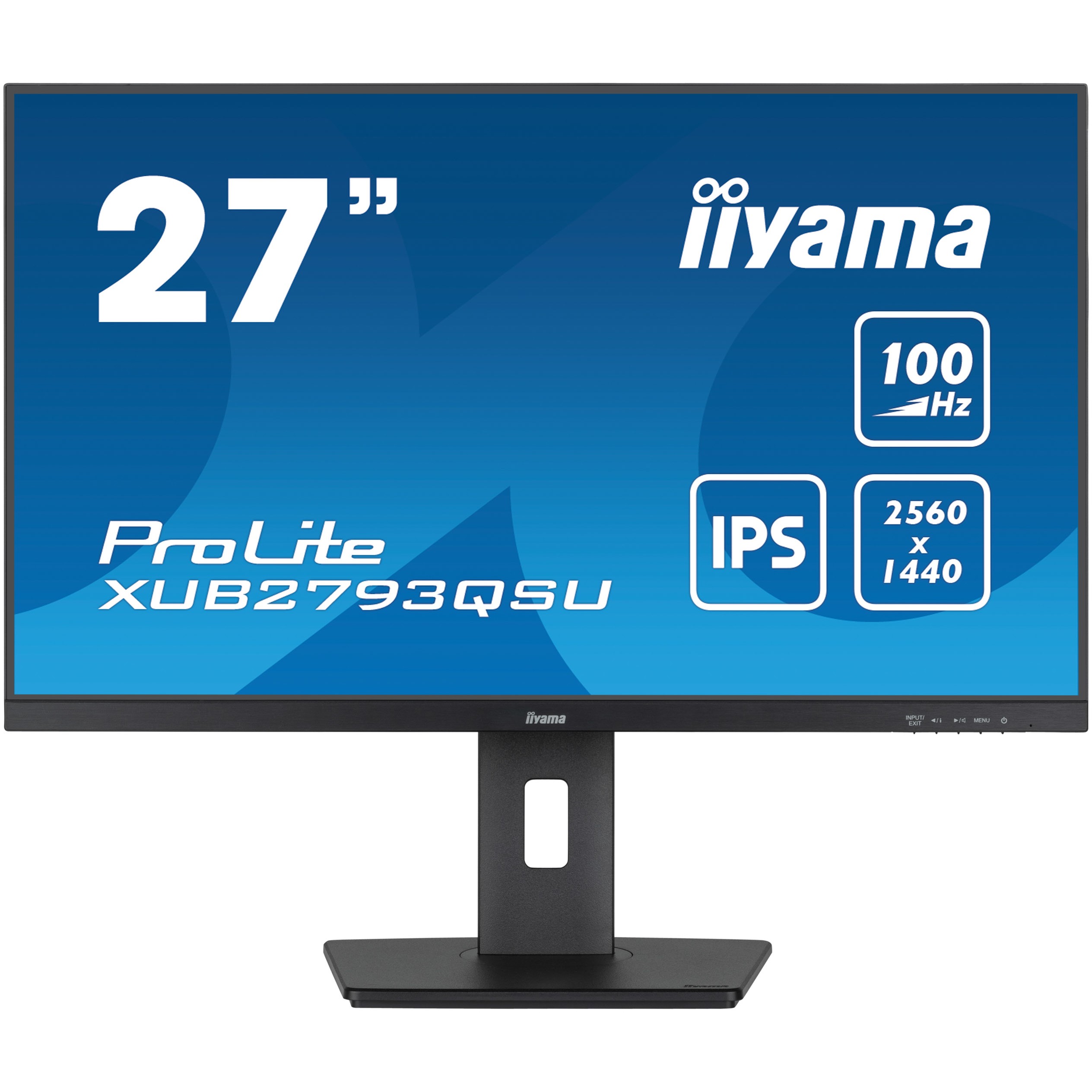 iiyama ProLite XUB2793QSU-B6, 68,6 cm (27 Zoll), 2560 x 1440 Pixel, Quad HD, LED, 1 ms, Schwarz