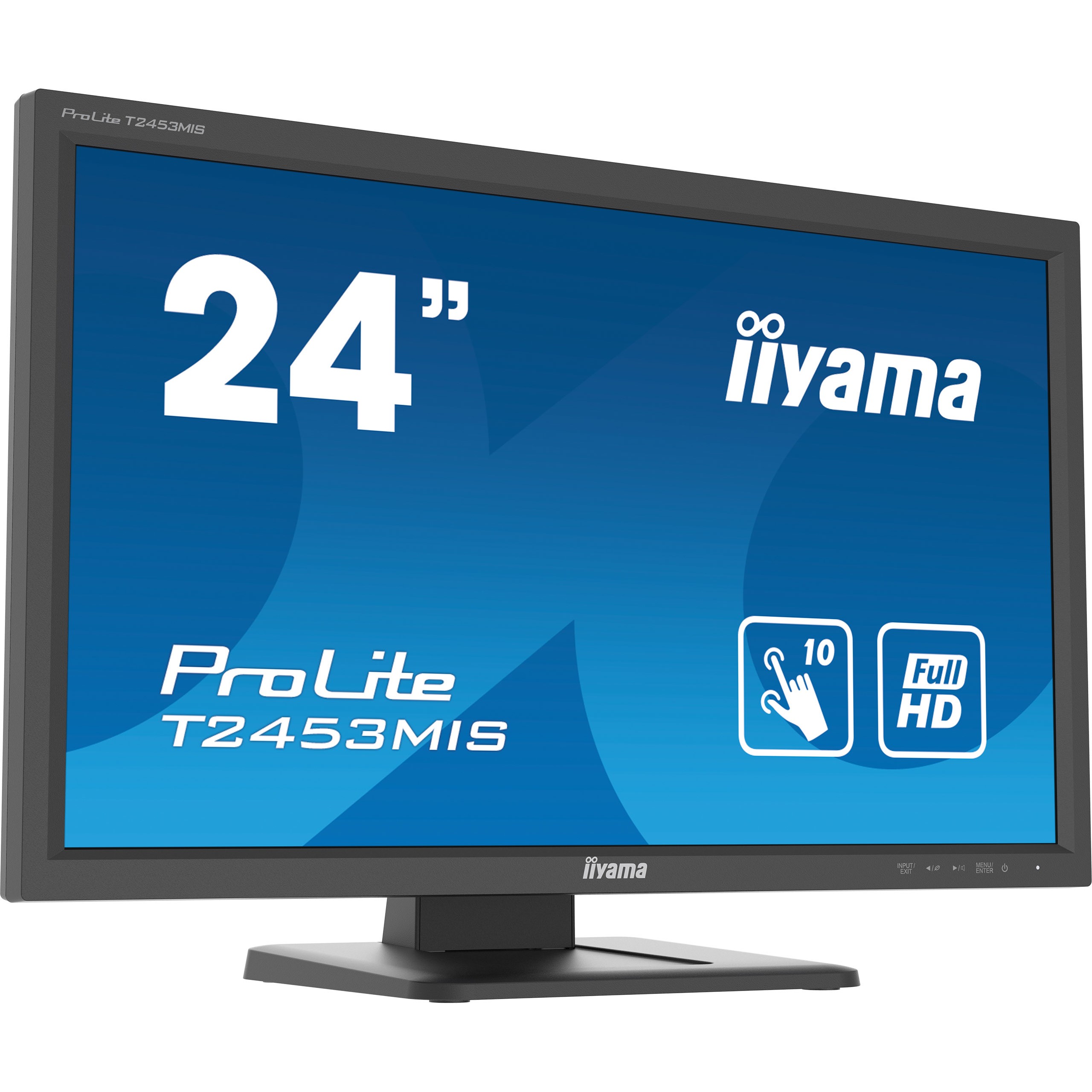 iiyama ProLite T2453MIS-B1, 59,9 cm (23.6 Zoll), 1920 x 1080 Pixel, Full HD, LED, 4 ms, Schwarz