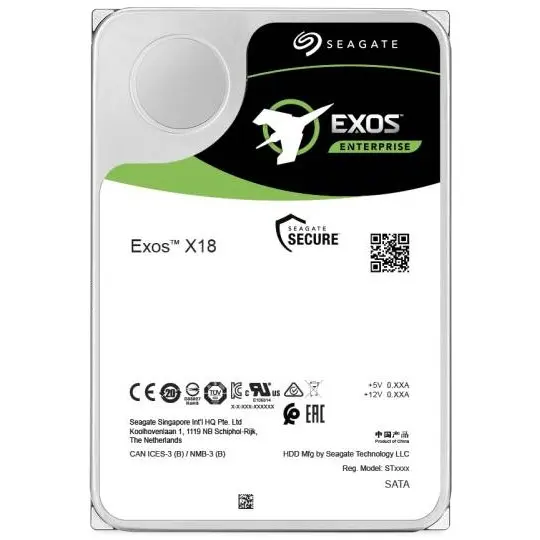 Seagate Exos X18, 3.5 Zoll, 16000 GB, 7200 RPM