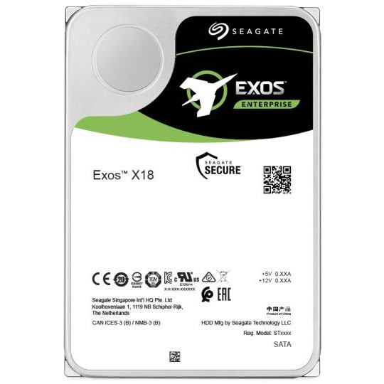 Seagate Exos X18, 3.5 Zoll), 16 TB, 7200 RPM